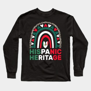 Mexican Flag Hispanic Heritage Month Mexico Long Sleeve T-Shirt